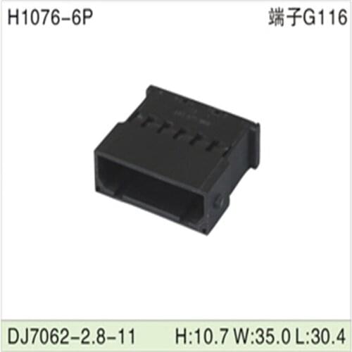 Free shipping 500pcsDJ7062-2.8-11 6Pin 2.8mm AMP Car Electrical Wire Connectors for VW,BMW,Audi,Toyota,NISSAN AND other