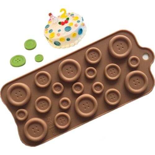 Free shipping botton cooking tools Silicone Fondant Gum Paste Mold Cake Decorating Clay Resin sugar Candy Sculpey