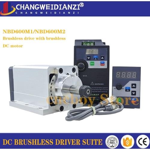 Brushless DC drive kit NBD600M1 110VAC /NBD600M2 220VAC brushless driver 600W with brushless DC motor running speed 12000R/Min