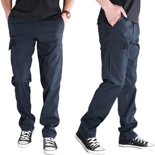 Quick Dry Casual Pants Men Summer Army Military Style Trousers Mens Tactical Cargo Pants Male lightweight Waterproof Trousers