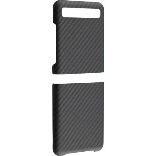 Luxury brand thin light Carbon fiber case For samsung galaxy Z Flip phone bumper shell