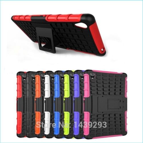 For Sony Xperia Z 3 Cases Stand Holder Function TPU Back Cover Case for Sony Xperia Z3 D6603 D6633 Phone Shell Rear Case 7 Color