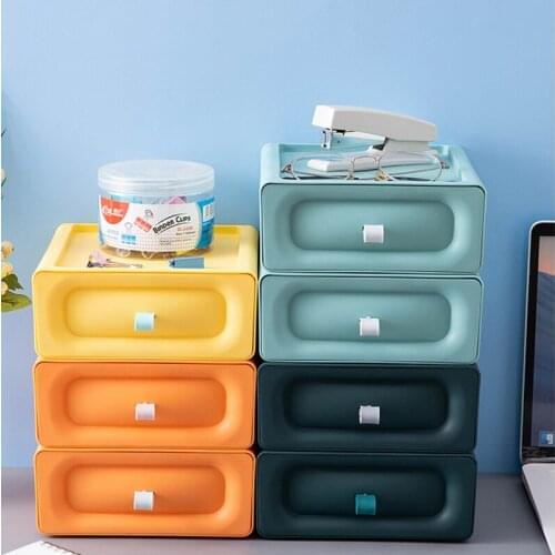 Drawer Desktop Storage Box Office Desk Shelf Bathroom Storage Box Organizing Cabinet All-match Artifact