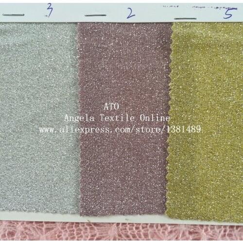 4 Ways Stretch South Korea Elastic Twinkle Fabrics Patchwork Sparkle dolls cloth dress Fashion garment stretch Metallic Fabric