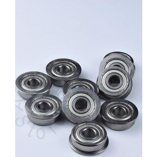 F628ZZ 8*24*27*8*1.5(mm) 10pieces bearing Flange bearings F628ZZ chrome steel deep groove bearing