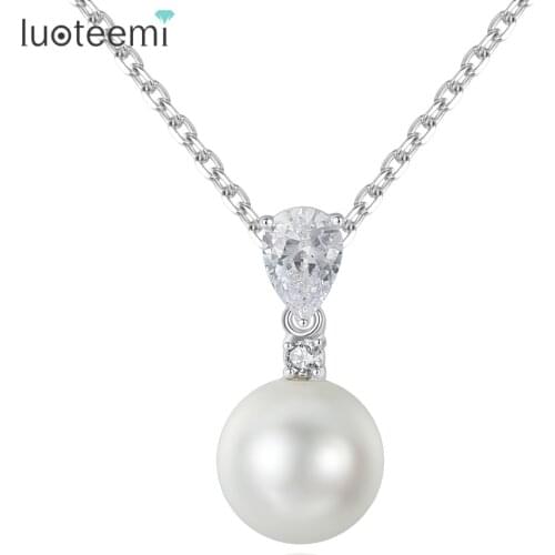 Женские ожерелья из жемчуга LUOTEEMI China At AliExpress