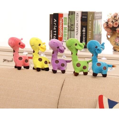 18cm Cute Plush Giraffe Soft Toys Animal Dear Doll Baby Kid Child Christmas Birthday Happy Colorful Gifts 5 colors dropshipping