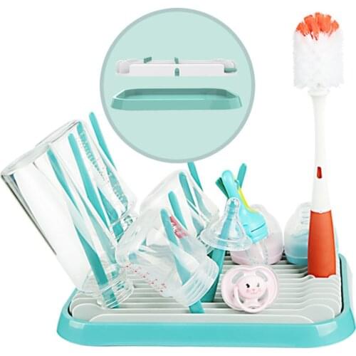 Multi-function Feeding Bottle Drying Rack Portable Drying Rack Cup Holder Shelf Baby Bottle Detachable Rack Draining Tray Rack
