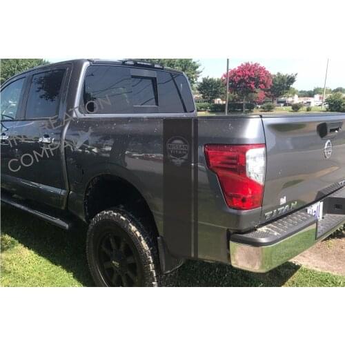For 2 Truck vinyl side decal stripes Nissan Titan graphics nismo skull 5.6L logo