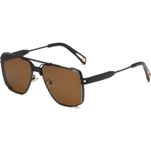 New European and American fashion womens Metal Sunglasses brand design punk glasses retro trend mens toad Sunglasses UV