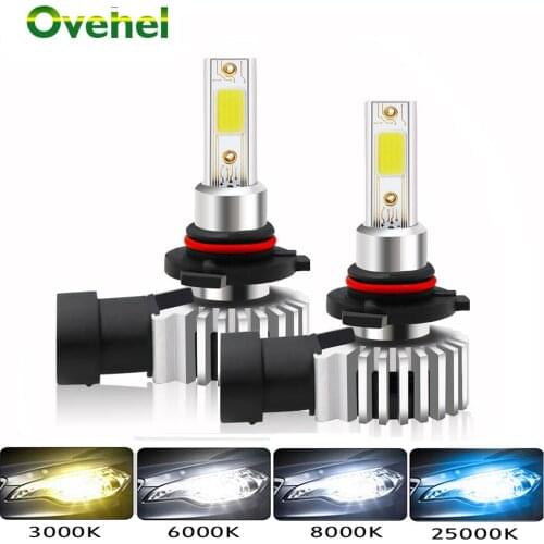 OVEHEL 2pcs H4 LED H1 H3 H7 H11 Led Headlight H8 H9 H27 880 9005 HB3 9006 HB4 Bulbs 60W 12000LM Car Styling 6000K Fog Car Light