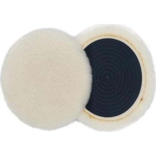 5 Inch 125mm Car Wool Ball Polishing Plate Auto Polishing Waxing Wool Wheel Self-adhesive Flocking Wool Felt