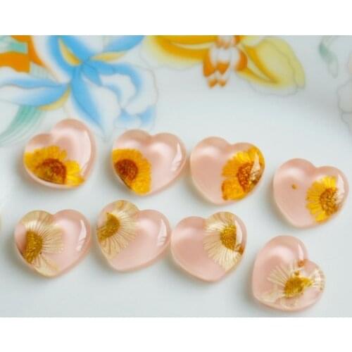 Love Xiaopangdun Resin Earring Patch UV Epoxy Real Flower Dried Flower Resin DIY Jewelry Accessories Material