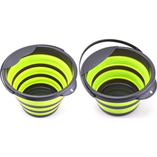 L 10L Collapsible Bucket Portable Folding Buckets Water Container With Sturdy Handle For Hiking Backpacking Camping Excitement