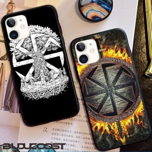 Slavic Viking symbol Kolovrat Phone Case for iphone 11 Pro 11 Pro Max X XS XR XS MAX 8plus 7 6splus 5s se 7plus SE 2020 case