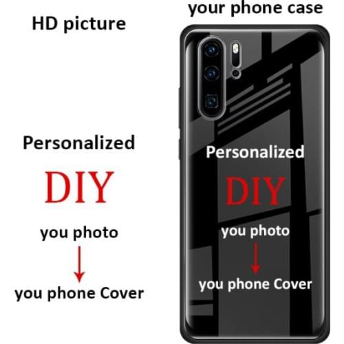 Customer Diy Glass Case For Samsung A50 A51 S20 FE S21 Note 10 Plus Shell For iPhone 11 7 Xiaomi Redmi Note 9S Mobile Cover