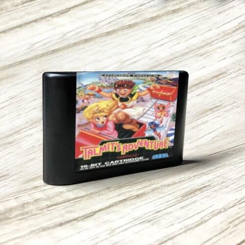 Talmits Adventure - EUR Label Flashkit MD Electroless Gold PCB Card for Sega Genesis Megadrive Video Game Console