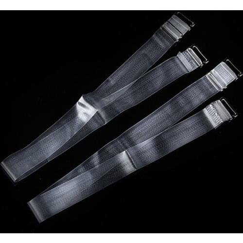 Women Elastic Non Slip Bra Straps Metal Buckle Adjustable Invisible Bra Strap Women Shoulder Belt 1cm 1.5cm 1.8cm