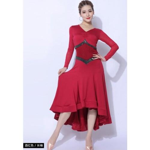 Woman modern ballroom dress new ballroom dancing performance dress tango waltz DRESS