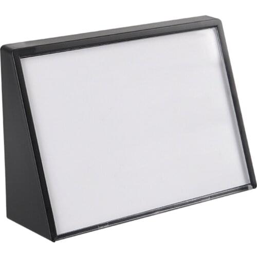 1pcs 70*50mm Black White Acrylic Menu Price Display Stand Table Number Name Card Sign Frame