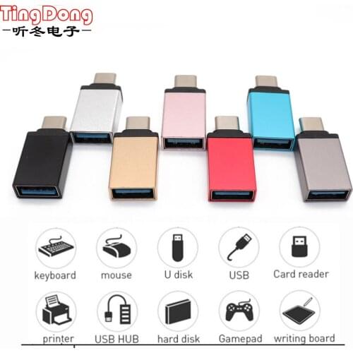 New Type-C to USB Adapter OTG Converter USB 3.0 Convert to Type C USB-C Port Adapter Charging Sync for MacBook Pixel Lumia
