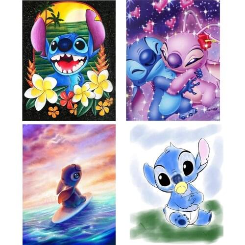 Disney 5D Diamond Painting Cuadros Broderie Cross Stitch Kits Cartoons Animal Diamond Embroidery Mosaic Stilson Home Decor