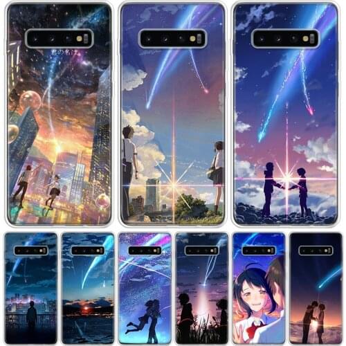 Kimi no nawa Animation anime Phone Case For Samsung Galaxy S10 S20 Ultra Note 10 9 8 S9 S8 J4 J6 J8 Plus Lite + Pro S7 Coque Cap