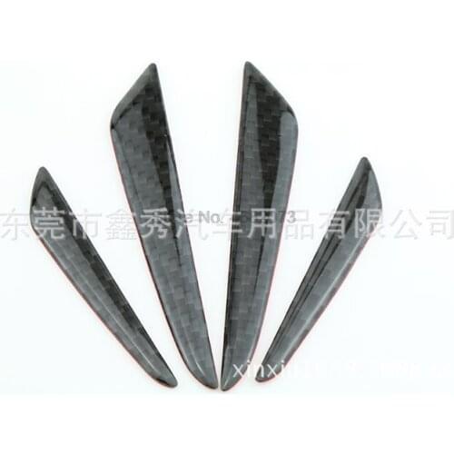 By dhl or ems 200set Universal Carbon fiber door strip car door anti - scratch bar anti rubbing body decoration strip hot