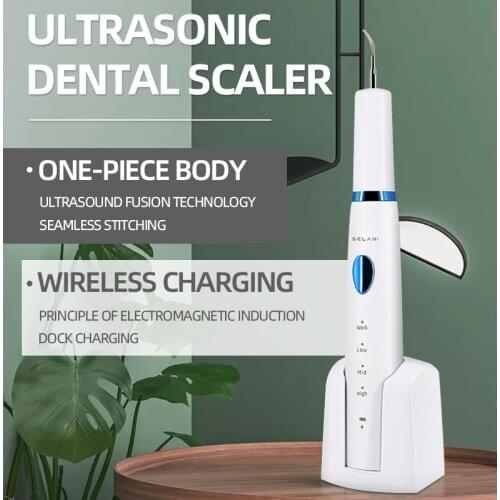 Electric Dental Scaler Calculus Remover Ultrasonic Cleaner Remove Tartar Household Tooth Cleaning Tool Three Levels Adjustment