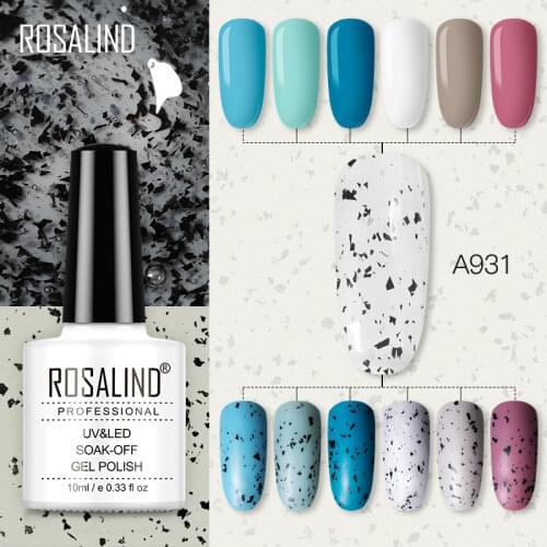 ROSALIND 10ml Soak Off Eggshell Gel Polish For Manicure Nail Art Design Nail Gel Varnishes Semi Permanent eggshell vernis
