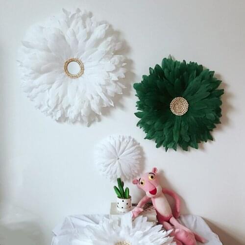 Living Room Feather Wall Decoration Pure Manual DIY Material Package Creative Feather Background Wall Ornaments