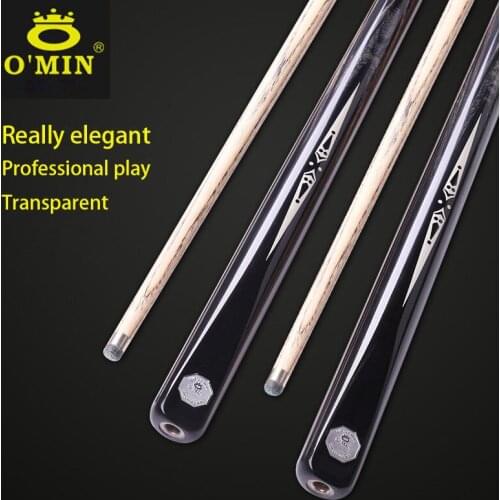 O'Min Handmade,Hand CarvedClown Pattern One Piece Snooker Cue Stick Billiard 9.8mm Tips Snooker Cues Case Set China