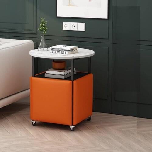 Rubiks cube tea table living room small tea table can receive movable table and chair combination