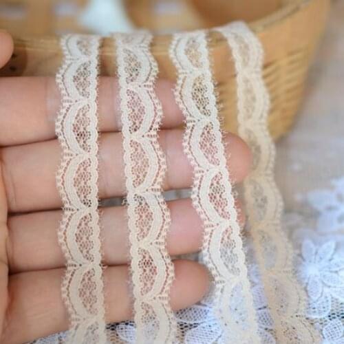 10 Meters/lot Width 1.1cm Skin Color Lace Trim Ribbon Sewing Fabrics Lace Trimming Apparel Garment Gift Packing Accessories