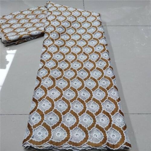 Gold Top Sale African Cord Lace Fabric White Nigerian Guipure Cord Lace Fabric Latest French Guipure Lace Fabric For Dress Sews