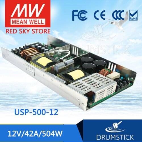 Prosperity MEAN WELL USP-500-12 12V 42A meanwell USP-500 12V 396W Single Output with PFC Function Power Supply