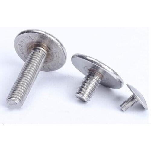Stainless steel 304 material GB947 extra large flat head slotted screw