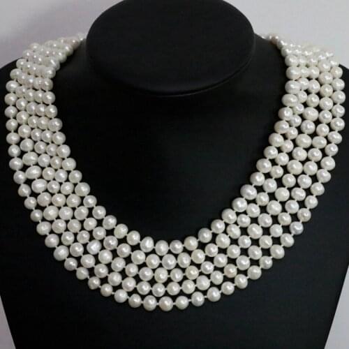 New Fashion Women Natural White Pearl Long Chain Necklace Round Beads 7-8,8-9mm Fashion Custume Elegant Jewelry 100inch B1463