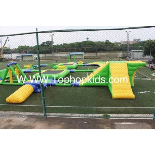 Tophop Excellent quality inflatable water floating park inflatable water floating sports park for summer season