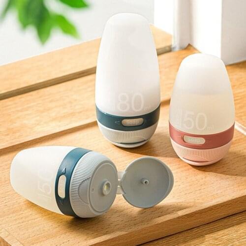 Empty Lotion Bottle Cosmetic Emulsion Silicone Bottle With Labels Portable Travel Storage Holder Refillable Bottle New