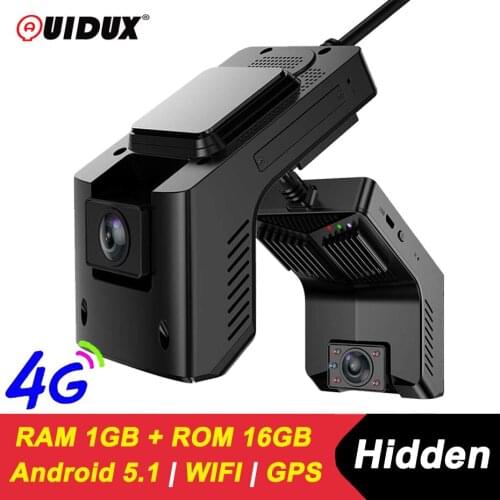 QUIDUX 4G Android Dash Cam Dual Camera WiFi Car DVR IR Night Vision GPS Tracking Live Monitoring taxi FHD 1080P Drive Recorder