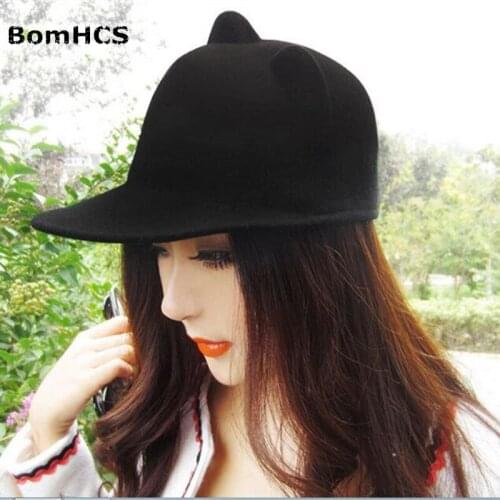 BomHCS Cute Ear Parent Child Cap Childrens Hat Women Autumn Winter Warm Fedoras Fashion Wool-like Cap