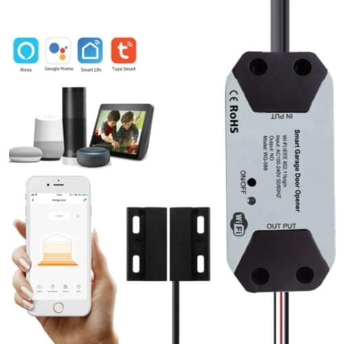 Tuya Smart Wifi Garage Door Opener /Closed Compatible With Alexa Googel Home Smart Life