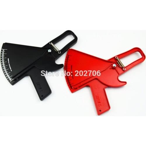 Black Red Color Slim Guide Skinfold Body Fat Caliper With Manual Body Measurement Pwecentage 2pcs/lot