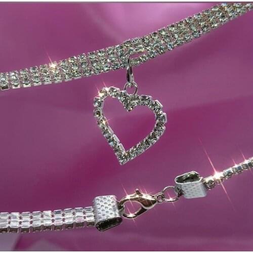 Crystal Heart Womens Jewelry Friends Chain Necklace Vintage Gothic Accessories Punk Pendant Choker Goth Gift Pendants Fashion