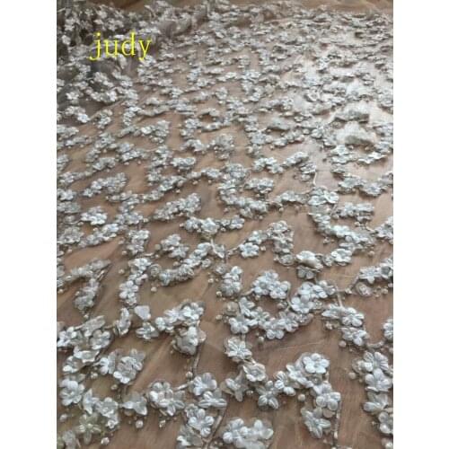 ZX08# Photo color 3D flower DIY bead embroidery used in wedding dress for fashion evening Christmas dress New pattern