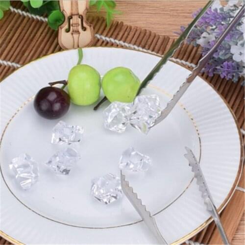 1Pcs Bread Food Ice Clamp Ice Tong Tool New Stainless Steel Barbecue BBQ Clip Bar Kitchen Accessories