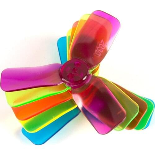 10 Pairs FPV 3 leaf 3 Blade 2030 propeller CW/CCW 2030 transparent Props Three Blade Quadcopter Propeller for UAV flysky Drone
