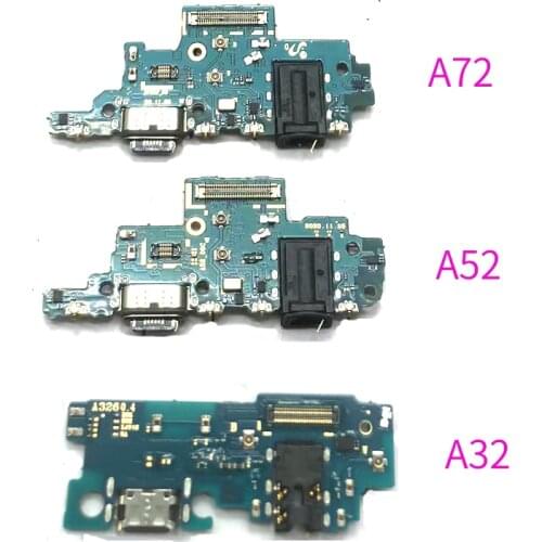 10PCS Original For Samsung Galaxy A02 A12 A32 A326 A52 A72 A725 USB Charging Dock Connector Port Board Flex Cable