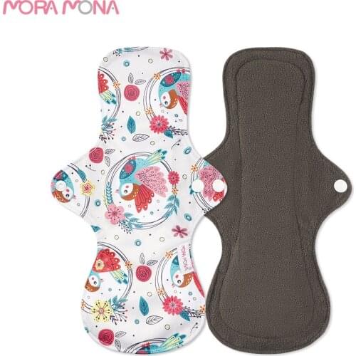Mora Mona 10 Pcs Mora Mona Reusable Waterproof Pads Menstrual Cloth Sanitary Pads Feminine Maternity Panty Liner